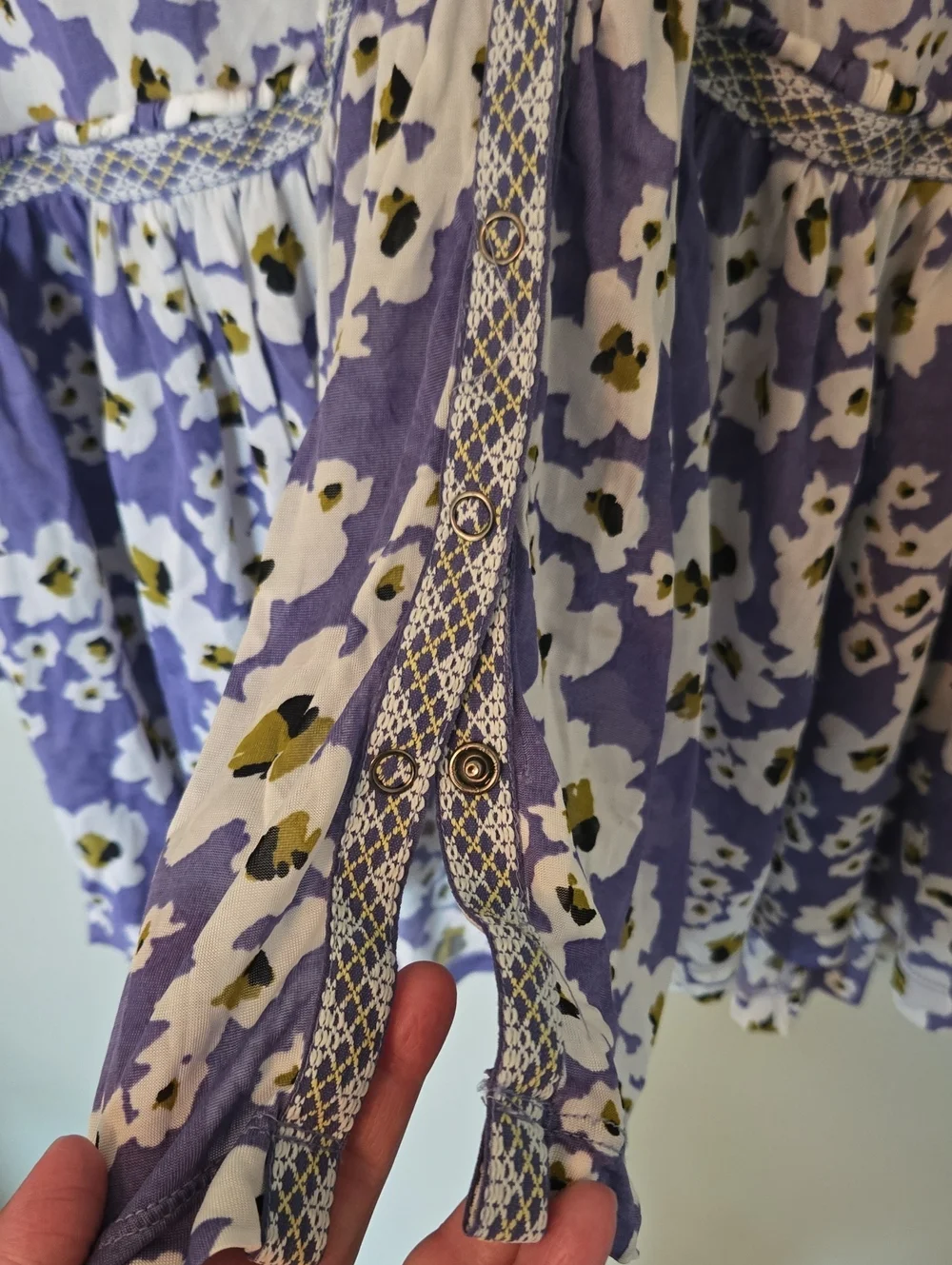 Free People | Love Letter Lavender Tunic Top Mini Dress Size Small